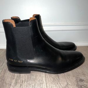 Mens common projects boots.